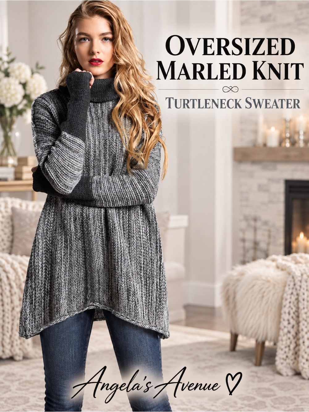 Knit Sweater Gray and Black NEW